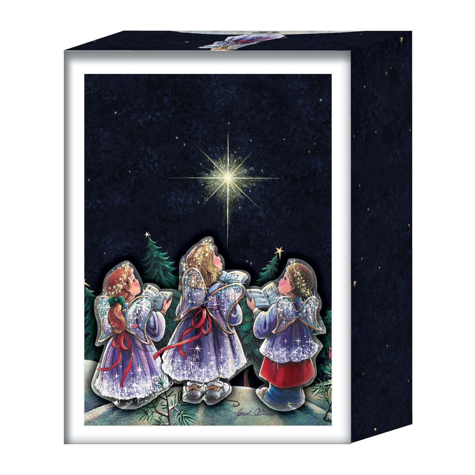 1986年 ホノルルクラブ クリスマスカード 額装☆希少レア☆ Amazon.co.jp: Crown Point Graphics Angel Choir 箱入りクリスマス